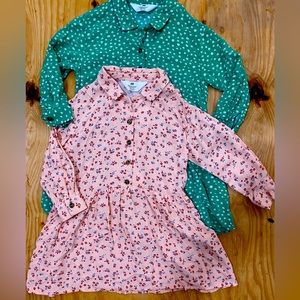 2 beautiful long sleeve dresses for little kids. Size 4T. Zara